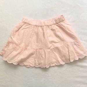 Pink Eyelet Skirt